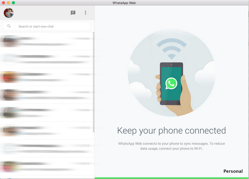 Desktop client for WhatsApp