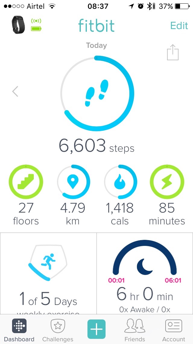 Fitbit Performance Stats