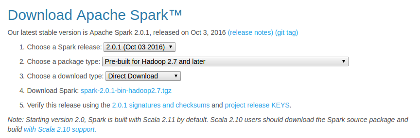 Download Apache Spark