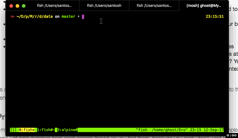 ripgrep - Command line based text manipulation